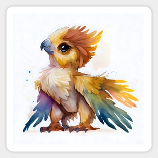 Cute Watercolor Griffon Sticker